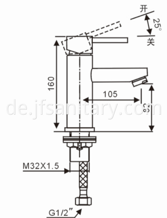 Size Of Wash Basin Mixer Single Lever